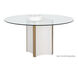 Danbury Modern Cream Dining Table Base